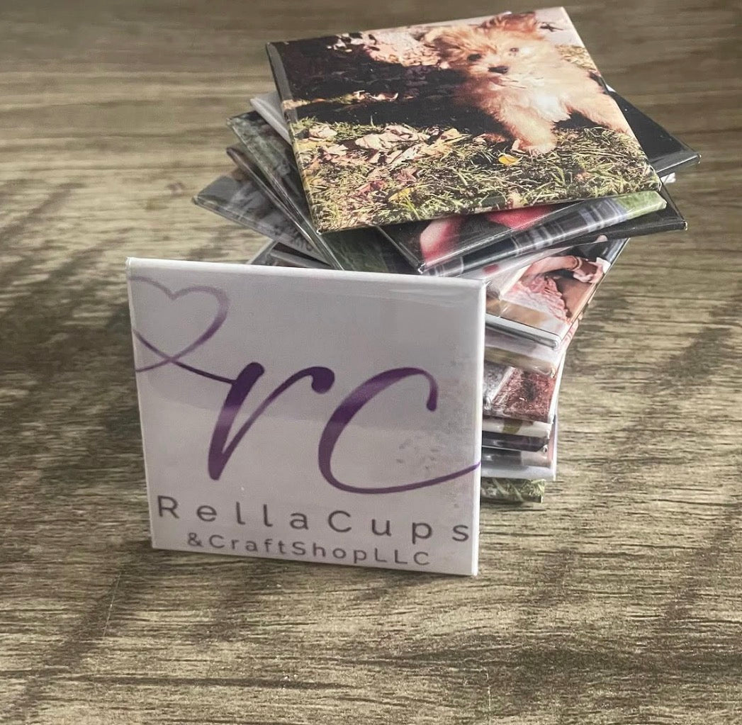 Custom 2”x2” Photo Magnets (No Frame